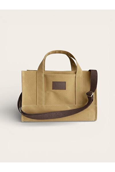 Nuggita Totebag Waxed Canvas Bag - Mustard