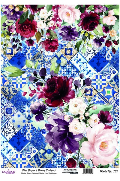 Cadence ورق ديكوباج نحاسي رقم: CD732- 29X42 سم