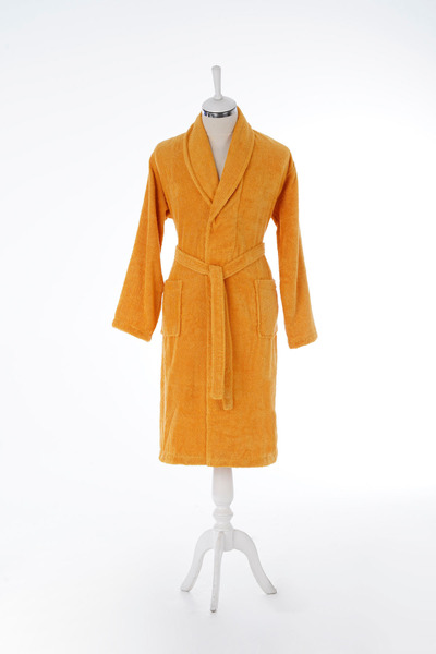 Özdilek Colourist Şal Yaka Bornoz Koyu Sarı L Beden