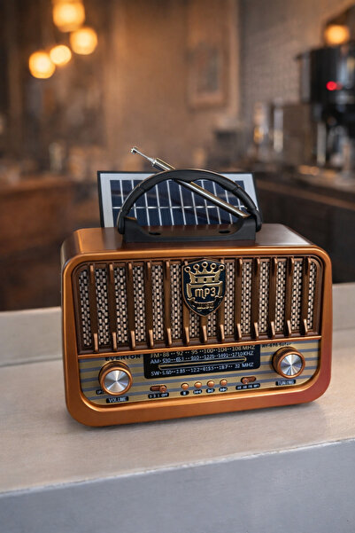 MEMİTA Everton rt-878 usb am-sw-fm bluetooth panelli nostalji radyo