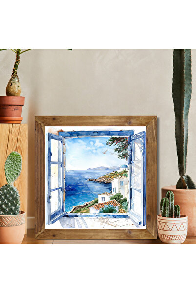 Tuba Decor Square Painting with Wooden Frame