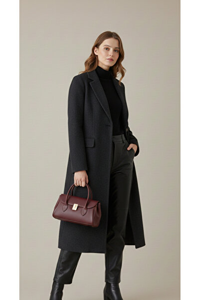 Beshora Almira Claret Red Matte Long Handle Rectangular Model Women's Hand an...