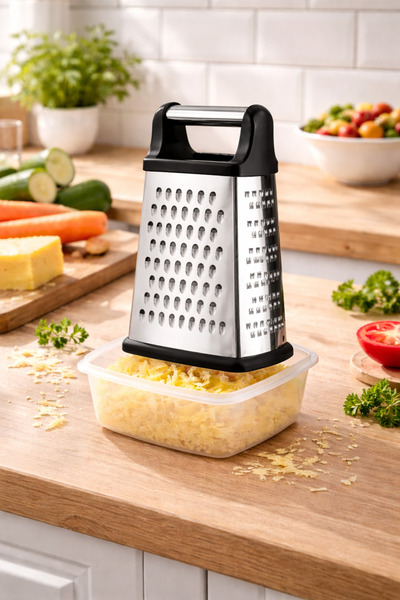 Alvin مبشرة من الفولاذ المقاوم للصدأ ذات 4 أوجه مع وعاء - وعاء تجميع عملي