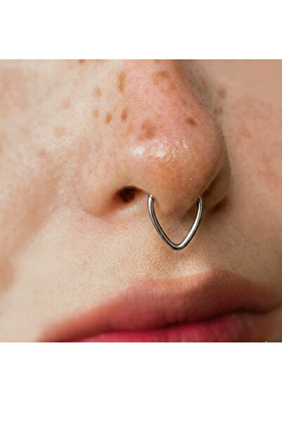 TakıLabirenti Klipsli Halka Septum, Küpe, Daith, Helix, Tragus, Rook ,Nipple ...