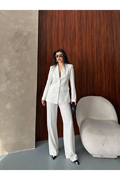 MODA ELAGANT KESİM DÜĞMELİ ÇEKET PANTOLON TAKIM