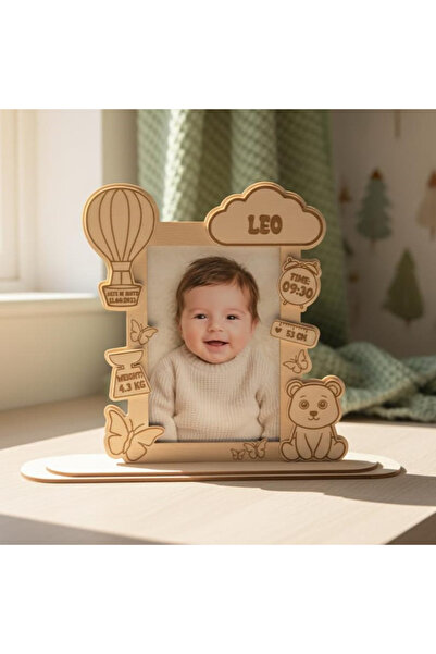 mars tasarım KİŞİSELLEŞTİRİLEBİLİR BEBEK FOTOĞRAF ÇERÇEVESİ DOĞUM BİLGİLERİ İ...