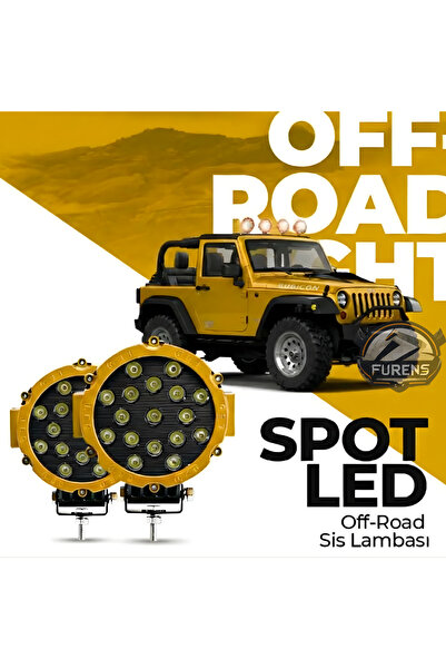STS Oto Aksesuar Off-Road Sis Lambası Sarı 16 cm 17 LED 1 Adet – 4x4, Arazi &...