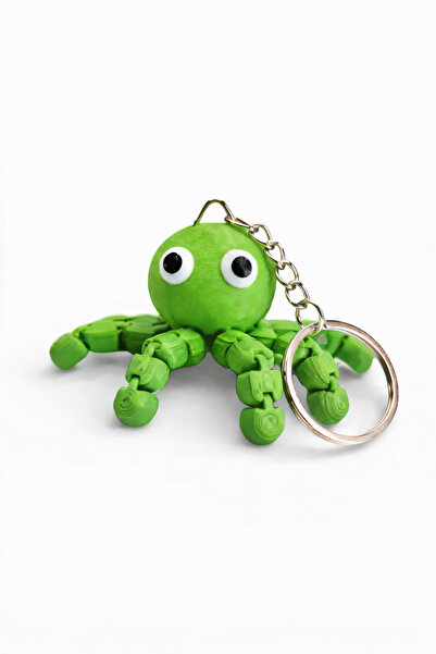 Bonolupo Articulated Movable Cute Octopus Keychain Bag and Car Ornament