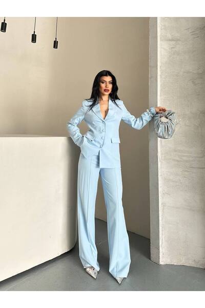 MODA ELAGANT KESİM DÜĞMELİ ÇEKET PANTOLON TAKIM