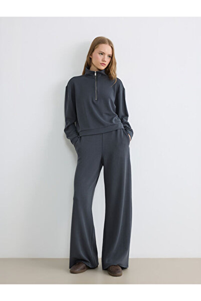 LC Waikiki RMZ GİYİM FARKIŞİLA Pantaloni de trening pentru femei, cu dungi, S...