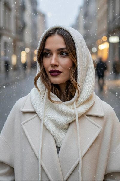 stravis Ecru Soft Textured Knitted Balaclava