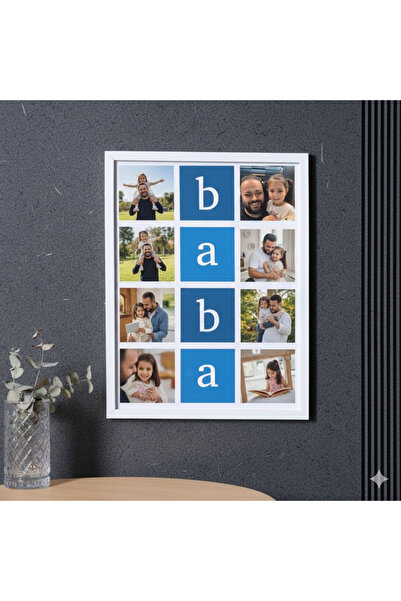 TAVİLOĞLU FOTOĞRAF BABALARA ÖZEL FOTOĞRAF BASKILI ÇERÇEVE 13X18