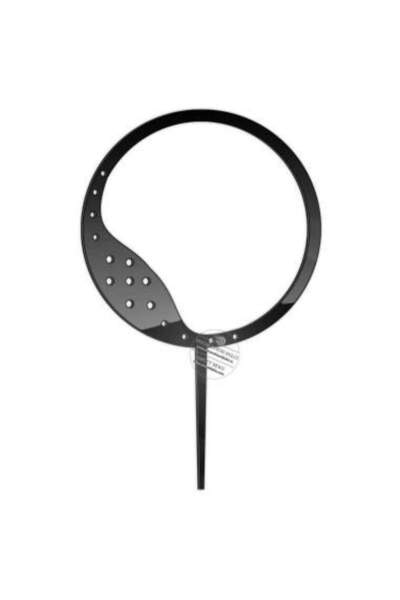 Decoratiuni Dulci Topper cerc suport coronita cu flori - Negru