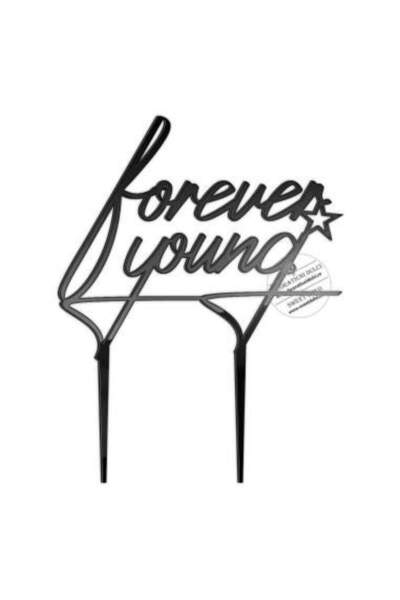 Decoratiuni Dulci Decor tort Forever Young - Negru