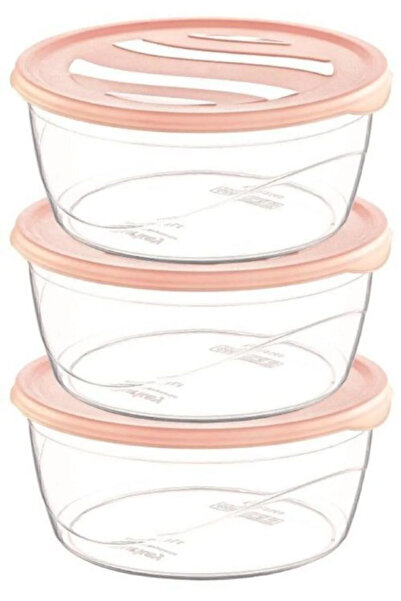 MericLine Çankaya 3-Piece Karizma Round Storage Container Çnk-2149 - Lisinya