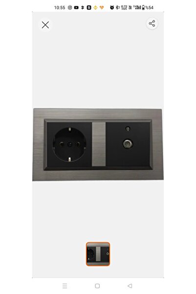 Ovivo Electric Ovivo Quantum Copper Grounded Socket + Satellite Tv + 2 Frame ...