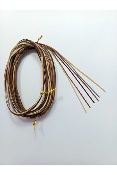 Eskişehir hobi sanat 1 mm 2 Meters 6 Colors Waxed Cord (Total 12 Meters) Sadd...