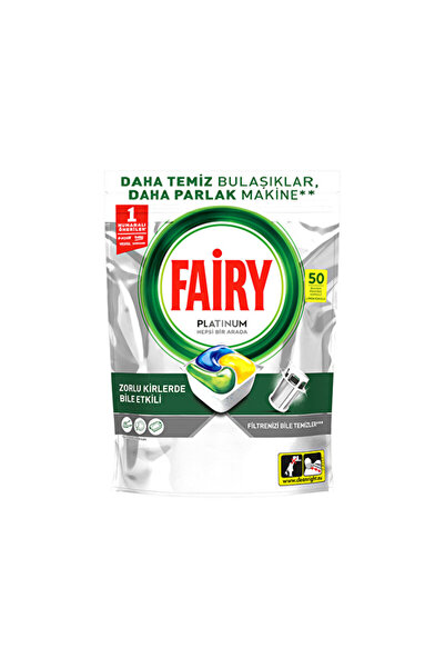 FAİRYTALE 2 قطعة من أقراص فيري لغسالة الأطباق بلاتينيوم 50 قطعة