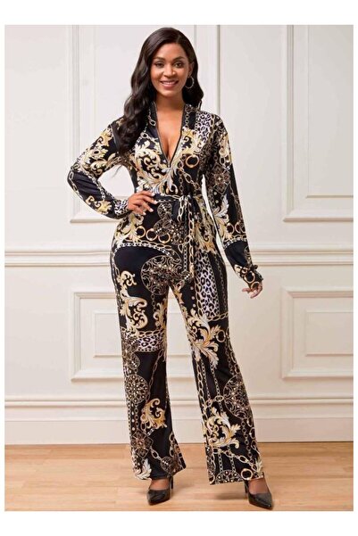 byasafkids Women's Zipper Detailed Diver Fabric Jumpsuit