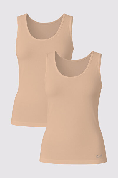 Kom Women'S, Modal-Cotton, U-Neck, Comfortable, Thick Strap 2-Piece Undershir...