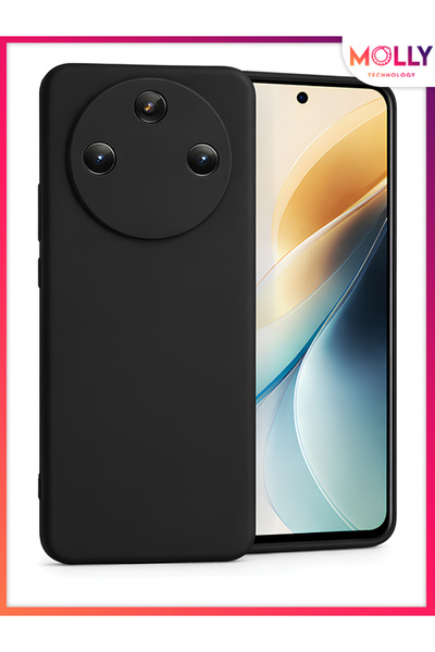 Molly Black Guardian Matte Silicone Case for Honor Magi̇c 8 Li̇te