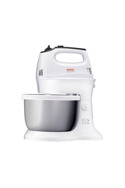 TEFAL Μίξερ cu bol Quick Mix HT312138, 300W, 5 viteze, Functie Turbo, Bol ino...