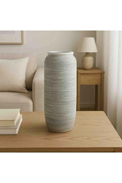 Generic Elegant Vintage Touch Gray Ceramic Vase