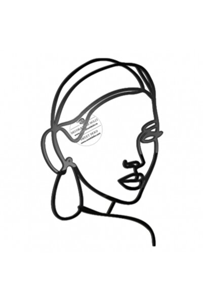 Decoratiuni Dulci Decoratiune tort, chip femeie topper plexi - Negru