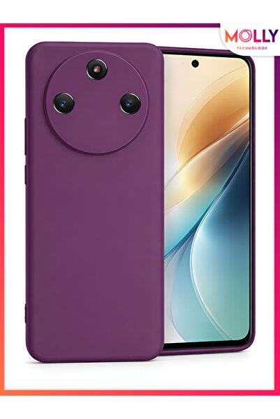 Molly Purplish Guardian Matte Silicone Case for Honor Magi̇c 8 Li̇te