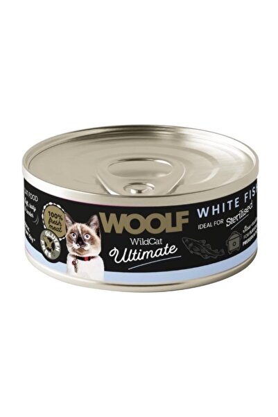 WOOLF Wolf White Fish Flavor Canned Cat Food for Neutered Cats 80g * 12 Cans