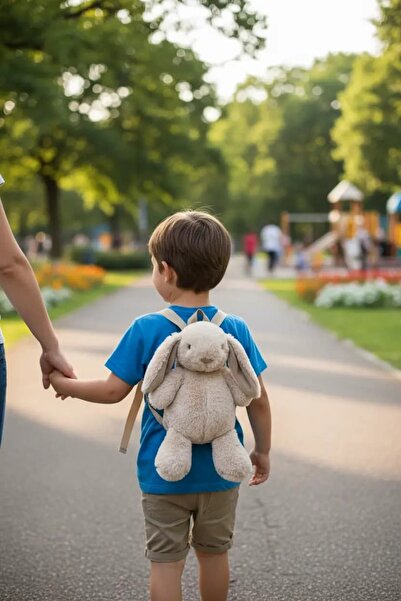 Miniso Bir Arkadaş Edin - Tavşan Peluş Sırt Çantası