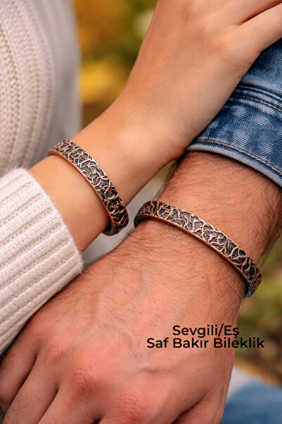 NBS Beautiful Naturel Stones Dear Wife Copper Adjustable 2 Pieces Bracelet Ha...