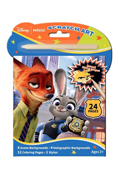 Disney Lisanslı Zootropolis Koleksiyonu Kazıma Boyama Seti