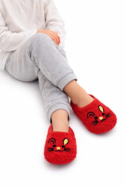 PATİK Dječje čizme za kuću sa mačka figurica – Protivklizni đon, tople i meka...