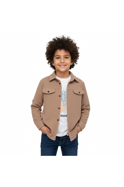 CUBBUX Двукомпонентен комплект за момчета: текстурирана риза и тениска с принт