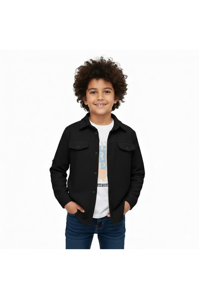 CUBBUX Двукомпонентен комплект за момчета: текстурирана риза и тениска с принт