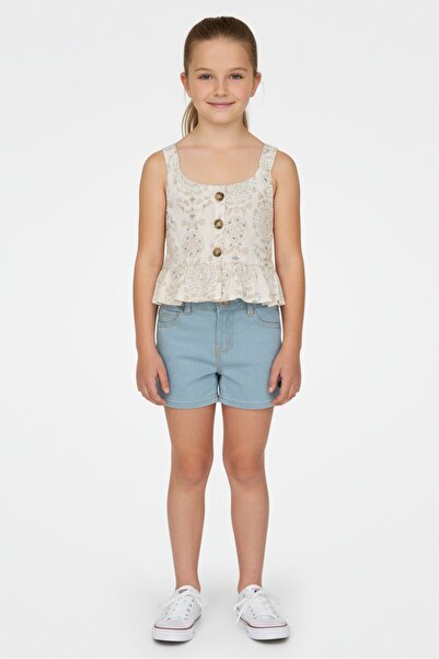 Limited Too Kids Girl 2 Pieces Floral Print Tank Top And Shorts Set, Multicolor