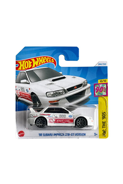 HOT WHEELS Subaru Impreza '98 versiunea 22B-STi, alb, scară 1:64