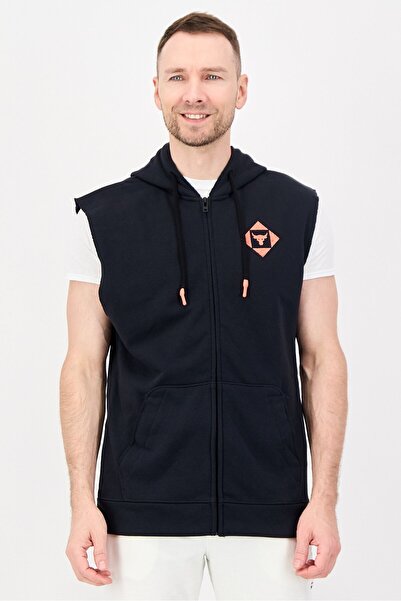 Under Armour Men Sportswear Fit Sleeveless Training Hoodie, Black