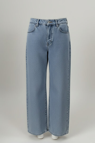 Esinty Trendy Women's High Waist Wide Leg Mom Jeans