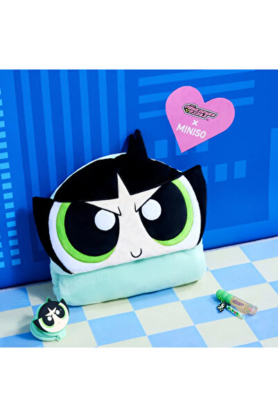Powerpuff Girls Lisanslı Kalın Kapüşonlu Battaniye (Buttercup)