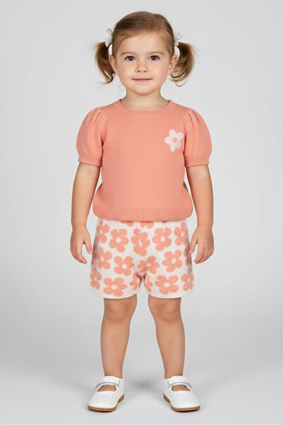 Little Lass Toddlers Girl 2 Pieces Floral Pattern Top And Shorts Set, Multicolor