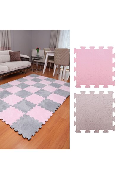 Tekstilnet 30 Pieces 31X31 Size 16 mm Height Plush Carpet Beydex Puzzle Carpet