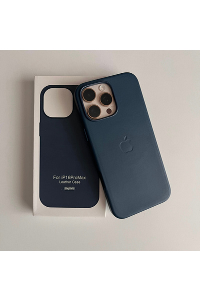 RainyFire Tech iPhone 15 Pro Max Magsafe Animasyonlu Deri Lansman Leather Kılıf