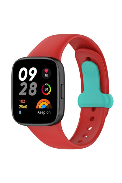 Twin Store ميه للاستيراد ®   سوار السيليكون الأصلي لـ Redmi Watch 3 - أحمر