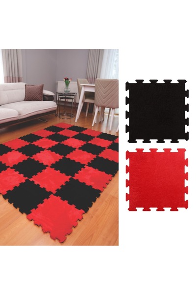 Tekstilnet 30 Pieces 31X31 Size 16 mm Height Plush Carpet Beydex Puzzle Carpet