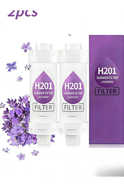 ZPLNOSIN فلتر دش منزلي من قطعتين، فلتر فيتامين سي، فلتر رأس دش برائحة اللافند...