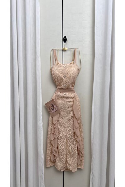 Pure Drsses Soft lace midi dress