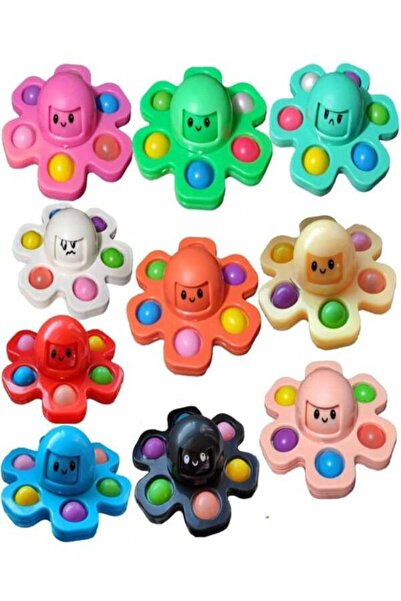 Toys Ahtapot Figürlü Pop' İt Stres Çarkı 2 ADET
