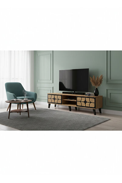 Generic "Grand" Wooden Entertainment Console – 160 cm for a Balanced Cinema E...